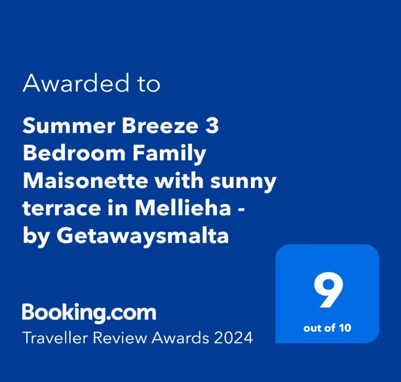 Summer Breeze 3 Bedroom Family Maisonette With Sunny Terrace In Mellieha - By Getawaysmalta Extérieur photo